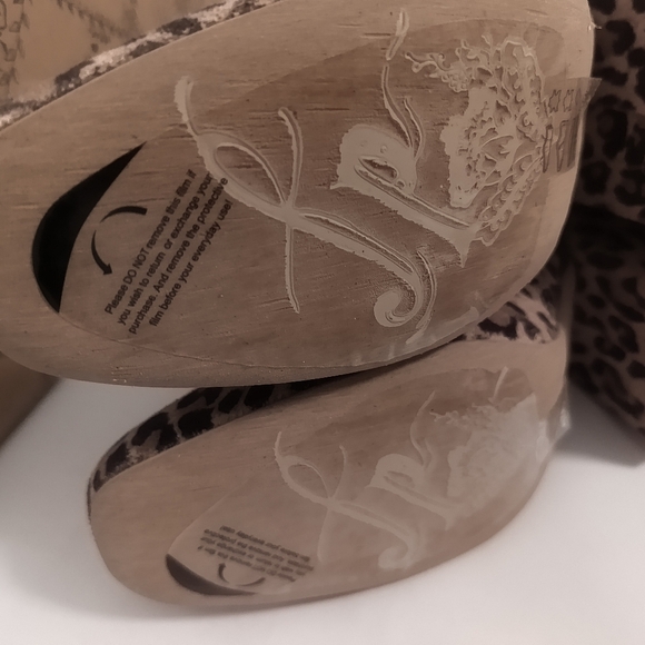New Animal Print Heel Boots / Size 7 - Picture 5 of 8